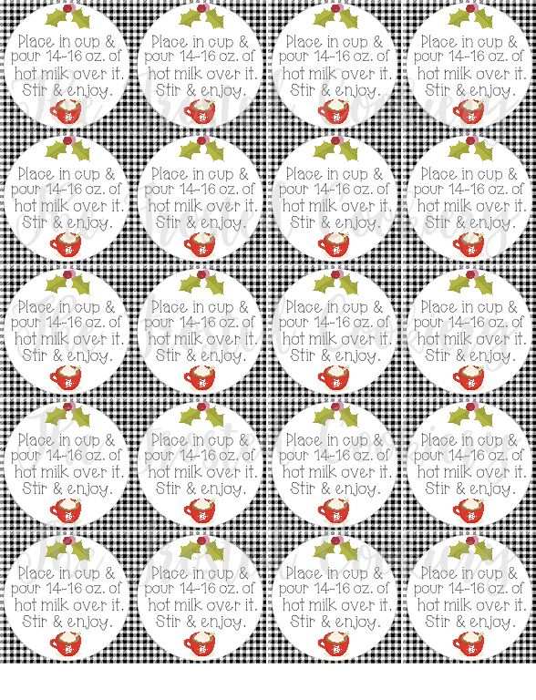 Free Hot Chocolate Bomb Tags Printable Printable Word Searches