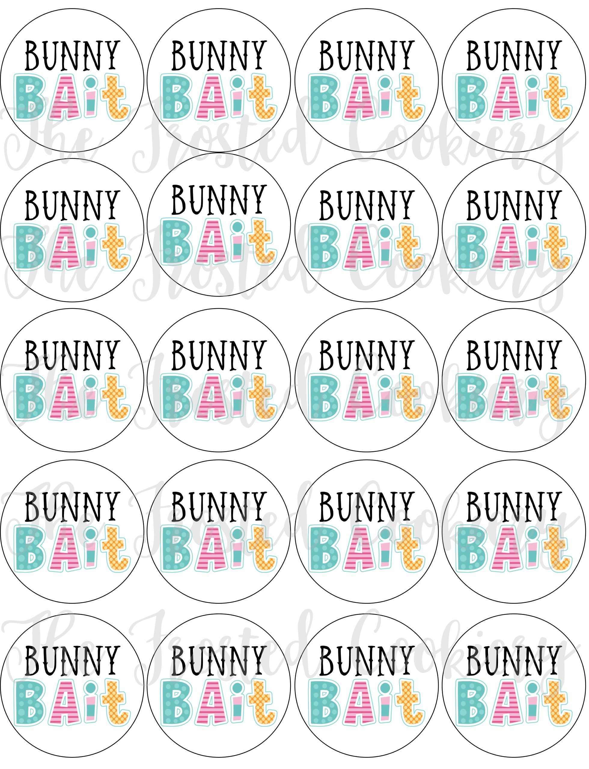 Free Printable Bunny Bait Tags Printable Templates
